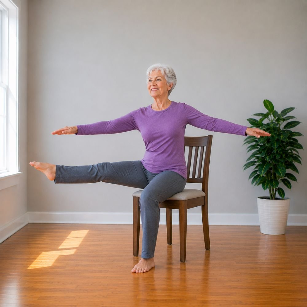 10 Free Chair Yoga Poses for Seniors to Lose Weight