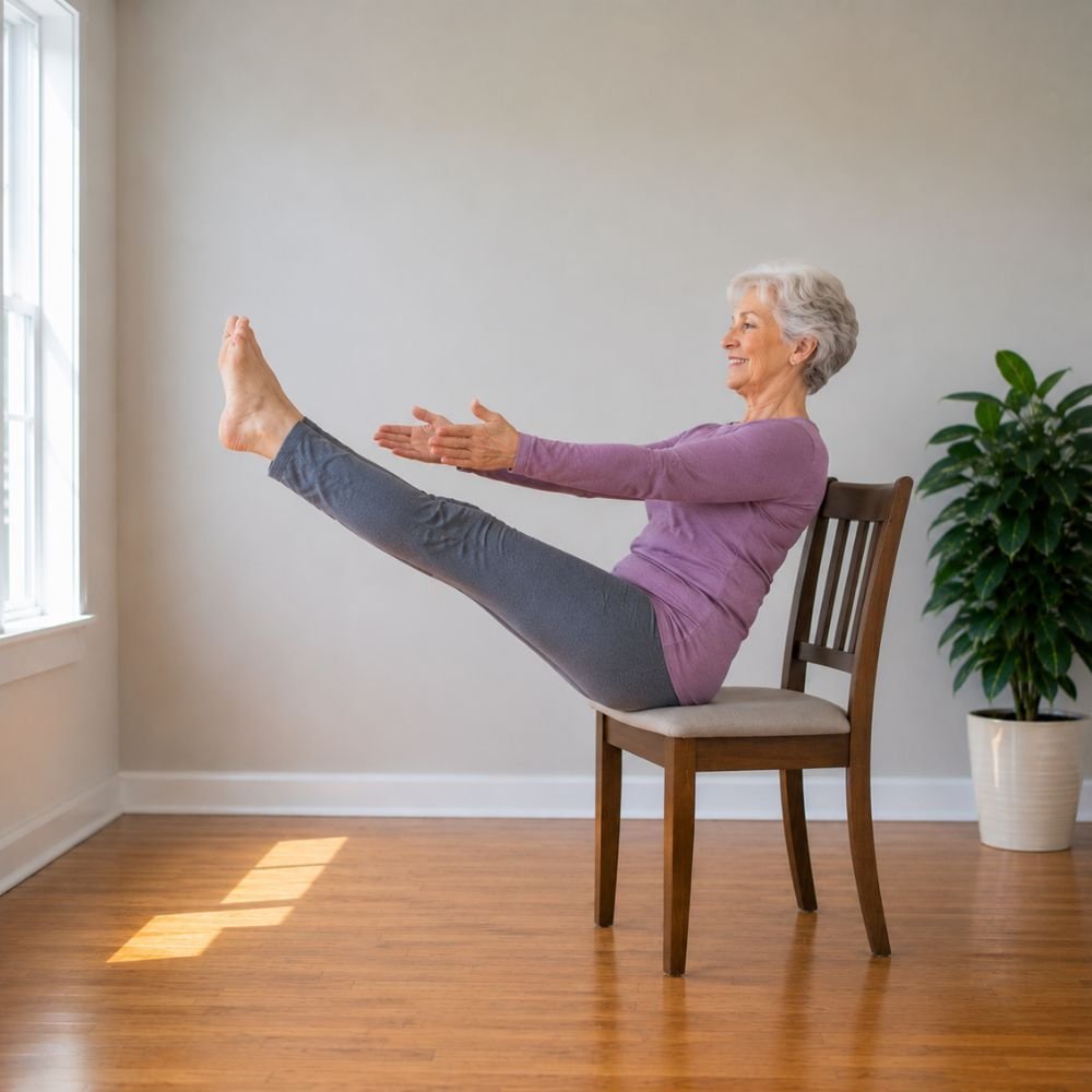 10 Free Chair Yoga Poses for Seniors to Lose Weight
