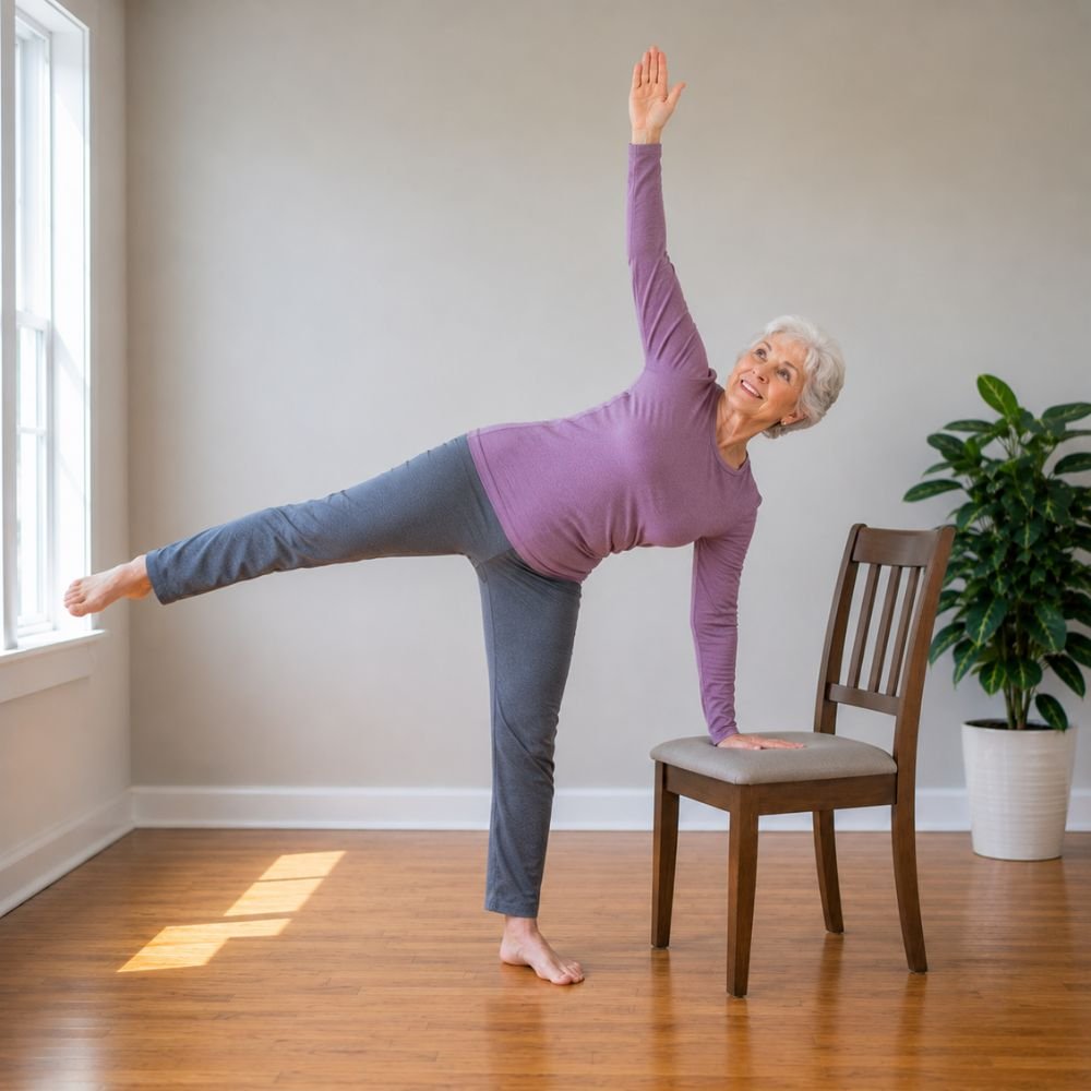 10 Free Chair Yoga Poses for Seniors to Lose Weight