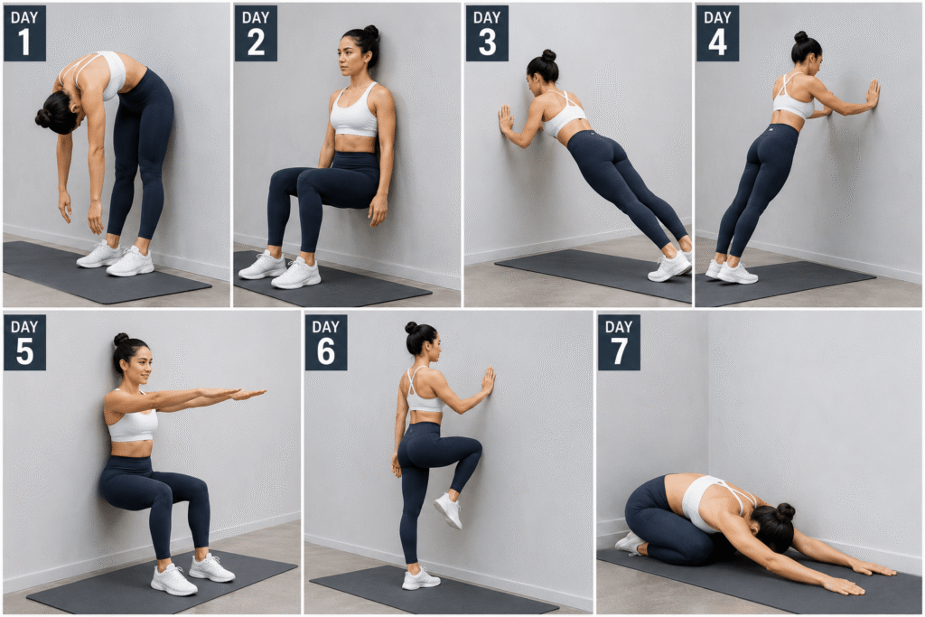 free 28 day wall pilates challenge pdf